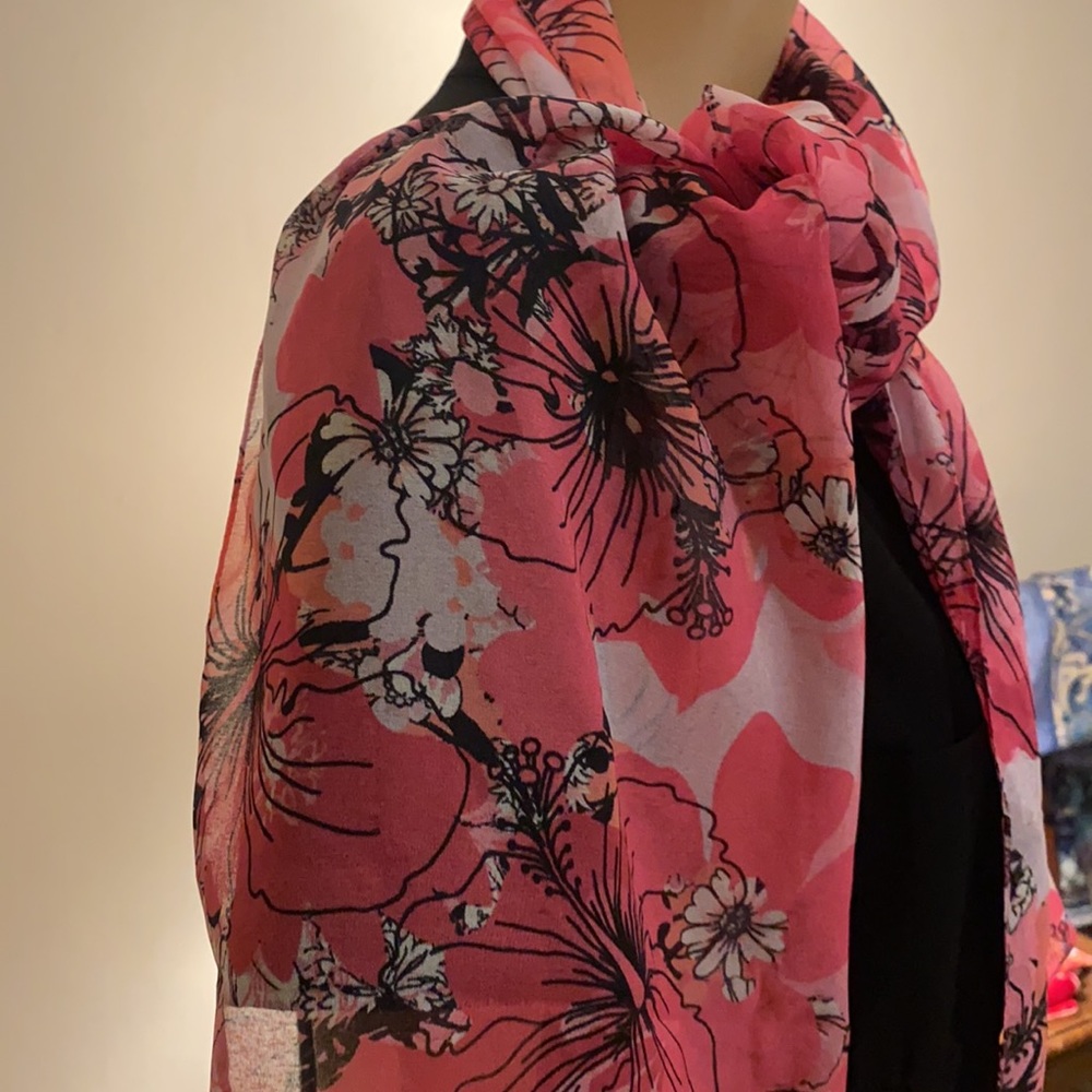 Scarf Wrap neck 13.5 inches x 60 inches
